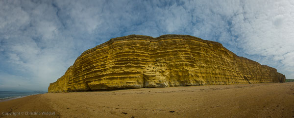 Panorama of Burton Cliffs